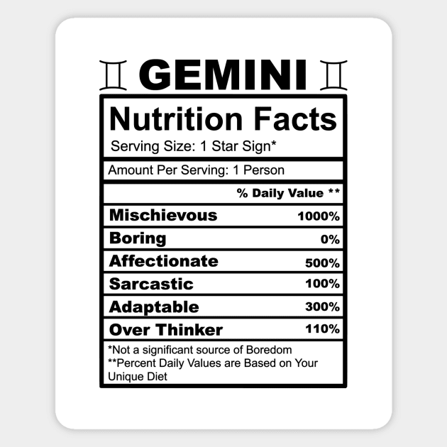 Gemini Facts Sticker by thechicgeek